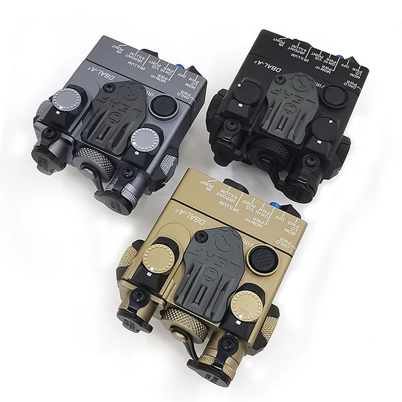 DBAL-A2 AN / PEQ-15A Type IR (Infrared) +Red Laser Lenses Black
